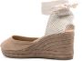 Manebi Hamptons 75 mm espadrilles met sleehak Beige - Thumbnail 3