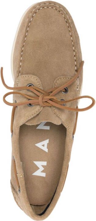 Manebi Hamptons suède bootschoenen Beige