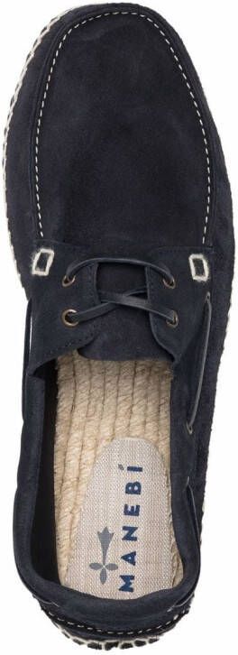 Manebi Hamptons suède bootschoenen Blauw
