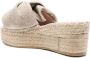 Manebi Havana espadrilles met plateauzool Beige - Thumbnail 3