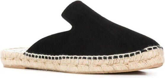 Manebi Platte espadrilles Zwart