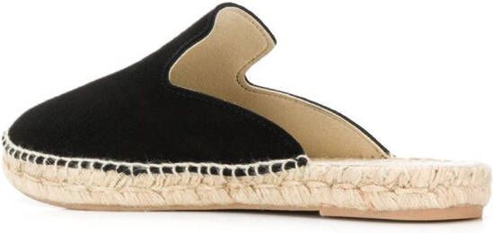 Manebi Platte espadrilles Zwart