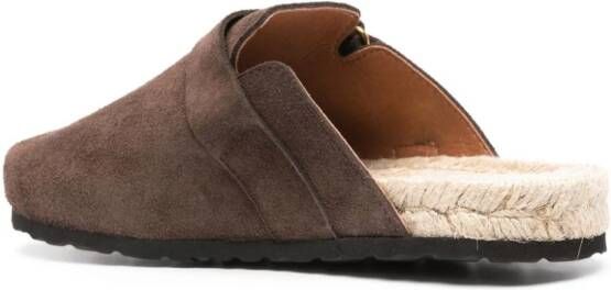 Manebi Espadrilles met ronde neus Bruin