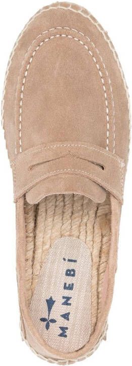 Manebi Slip-on espadrilles Beige