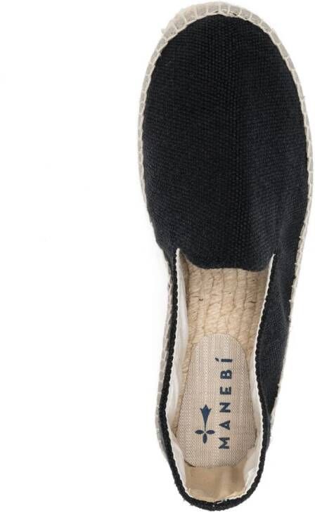 Manebi Slip-on espadrilles Zwart