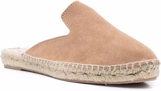 Manebi Suède espadrilles Beige