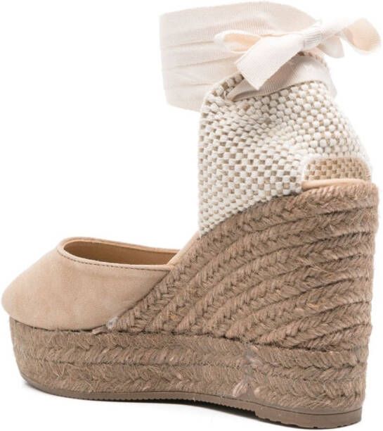 Manebi Suède espadrilles Beige