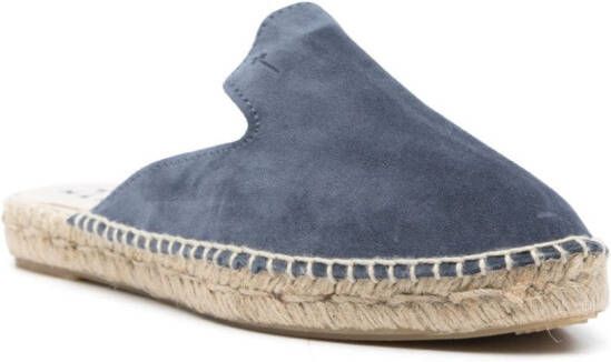 Manebi Suède espadrilles Blauw