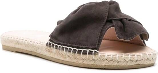 Manebi Suède espadrilles Bruin