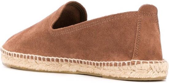 Manebi Suède espadrilles Bruin