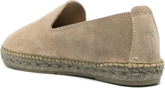 Manebi Suède espadrilles Groen