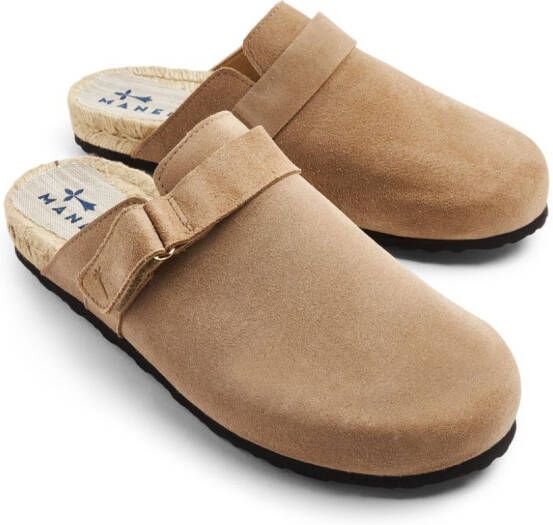 Manebi Suède slippers Beige