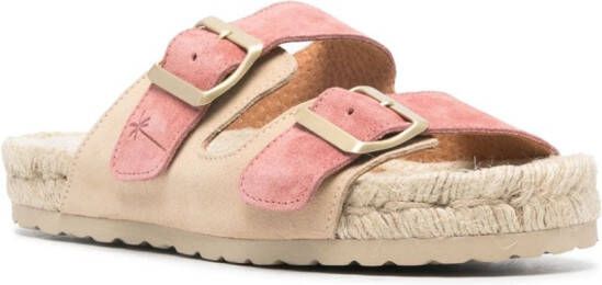 Manebi Venice suède espadrilles Roze