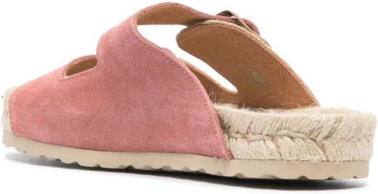 Manebi Venice suède espadrilles Roze