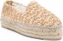 Manebi Raffia espadrilles met zigzag patroon Beige - Thumbnail 2