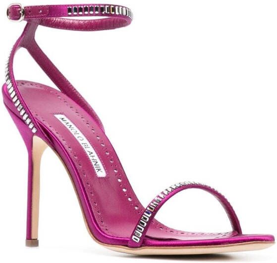 Manolo Blahnik Stiletto sandalen Roze