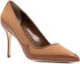 Manolo Blahnik Axidiaso leren pumps Bruin - Thumbnail 2