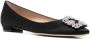 Manolo Blahnik Ballerina's met gesp Zwart - Thumbnail 2