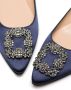 Manolo Blahnik Ballerina's met verfraaide gesp Blauw - Thumbnail 2