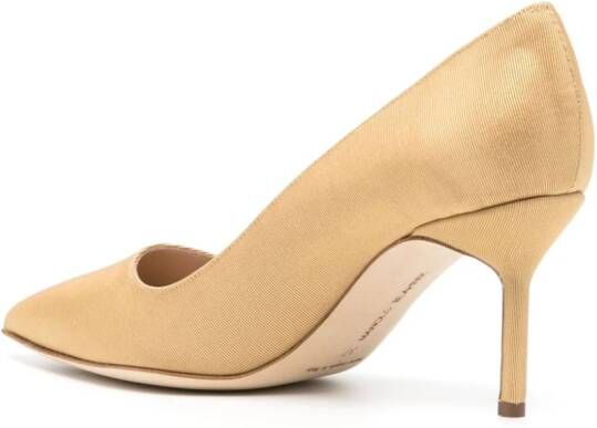 Manolo Blahnik BB Grosgrain pumps Goud