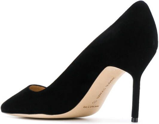 Manolo Blahnik BB pumps met spitse neus Zwart