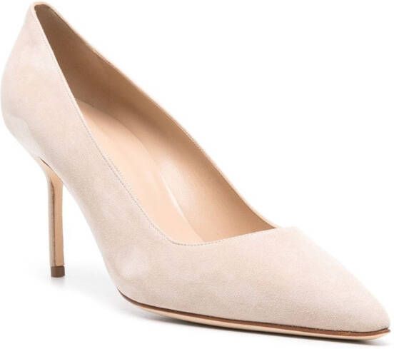 Manolo Blahnik BB suède pumps Beige