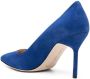 Manolo Blahnik BB suède pumps Blauw - Thumbnail 3