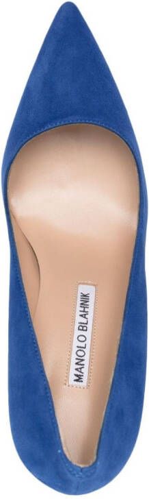 Manolo Blahnik BB suède pumps Blauw