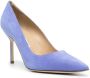 Manolo Blahnik BB suède pumps Blauw - Thumbnail 2