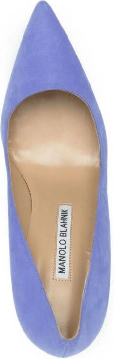 Manolo Blahnik BB suède pumps Blauw