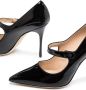 Manolo Blahnik Campari pumps met puntige neus Zwart - Thumbnail 2