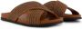 Manolo Blahnik Chiltern sandalen met gekruiste bandjes Bruin - Thumbnail 3