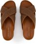 Manolo Blahnik Chiltern sandalen met gekruiste bandjes Bruin - Thumbnail 4