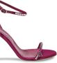 Manolo Blahnik Crinastra sandalen met bandjes van satijn Roze - Thumbnail 2