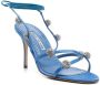 Manolo Blahnik Elsa sandalen met kralenbandje Blauw - Thumbnail 2
