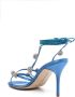 Manolo Blahnik Elsa sandalen met kralenbandje Blauw - Thumbnail 3