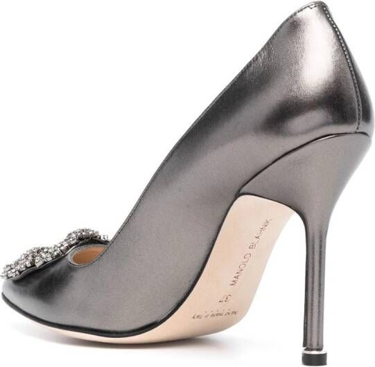 Manolo Blahnik Hangisi leren pumps Grijs