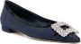 Manolo Blahnik Hangisi ballerina's met gesp Blauw - Thumbnail 2