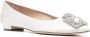 Manolo Blahnik Hangisi ballerina's verfraaid met kristallen Beige - Thumbnail 2