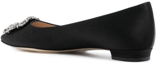 Manolo Blahnik Hangisi ballerina's Zwart
