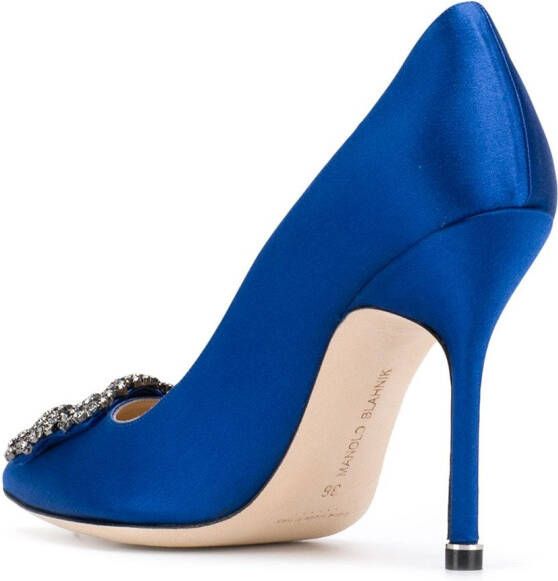 Manolo Blahnik Hangisi pumps Blauw