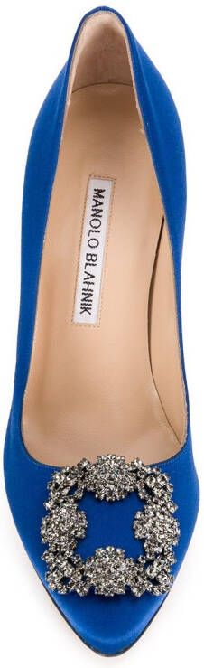 Manolo Blahnik Hangisi pumps Blauw