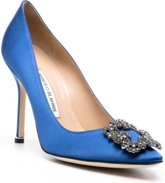 Manolo Blahnik Hangisi pumps Blauw