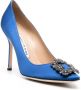 Manolo Blahnik Hangisi pumps Blauw - Thumbnail 2