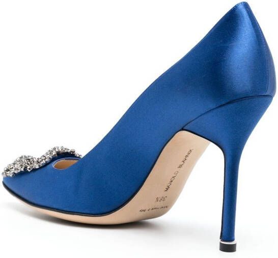 Manolo Blahnik Hangisi pumps Blauw
