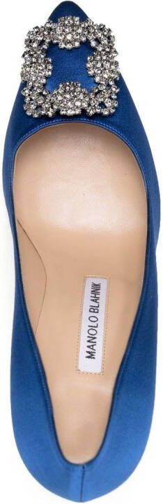 Manolo Blahnik Hangisi pumps Blauw