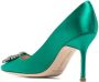 Manolo Blahnik Hangisi pumps Groen - Thumbnail 3