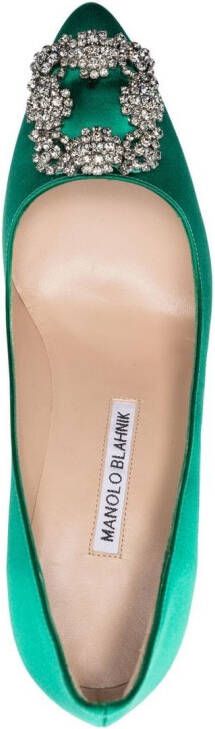 Manolo Blahnik Hangisi pumps Groen