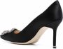 Manolo Blahnik Hangisi pumps met puntige neus Zwart - Thumbnail 3