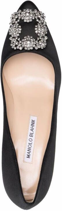 Manolo Blahnik Hangisi pumps met puntige neus Zwart